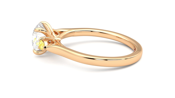 Taylor & Hart Faith Round Engagement Ring 360 degree image 20