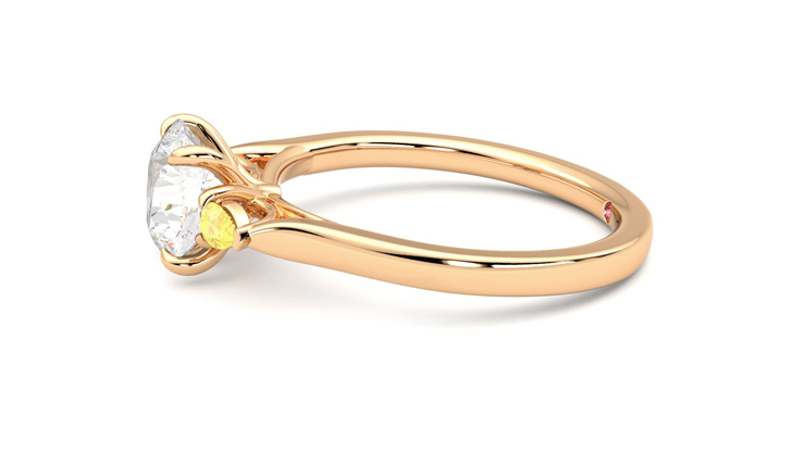Taylor & Hart Faith Round Engagement Ring 360 degree image 21