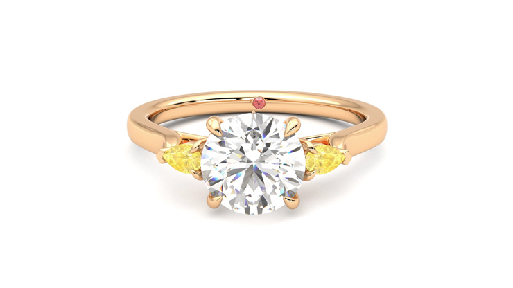 Taylor & Hart Faith Round Engagement Ring 360 degree image 29