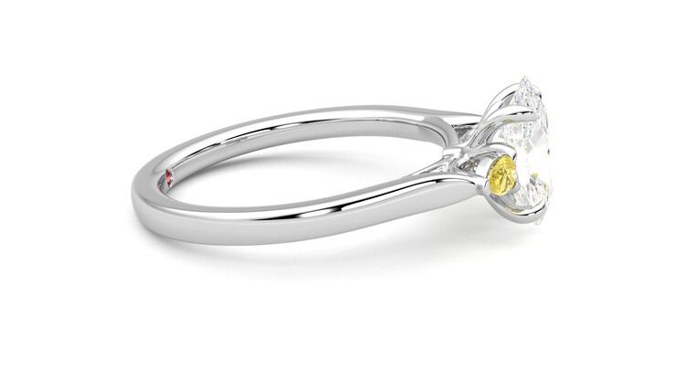 Taylor & Hart Faith Oval Engagement Ring 360 degree image 9