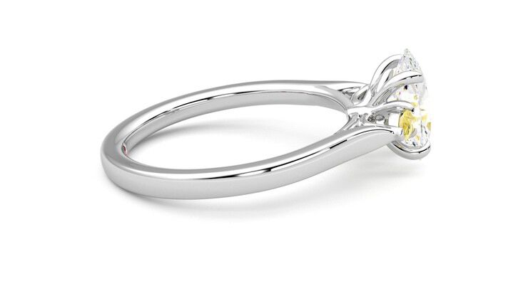 Taylor & Hart Faith Oval Engagement Ring 360 degree image 10