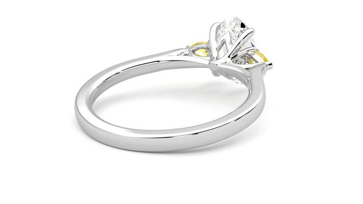 Taylor & Hart Faith Oval Engagement Ring 360 degree image 13