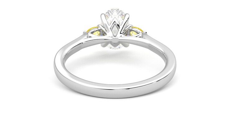 Taylor & Hart Faith Oval Engagement Ring 360 degree image 15