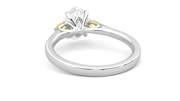 Taylor & Hart Faith Oval Engagement Ring 360 degree image 16