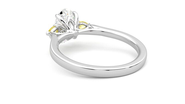 Taylor & Hart Faith Oval Engagement Ring 360 degree image 17