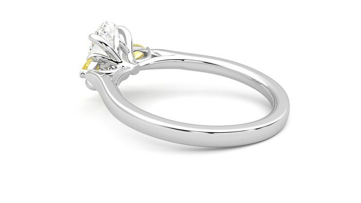 Taylor & Hart Faith Oval Engagement Ring 360 degree image 18