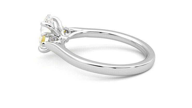 Taylor & Hart Faith Oval Engagement Ring 360 degree image 19