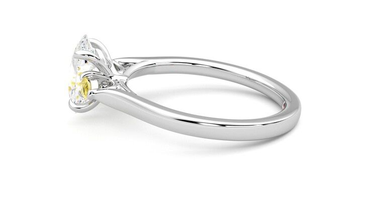 Taylor & Hart Faith Oval Engagement Ring 360 degree image 20