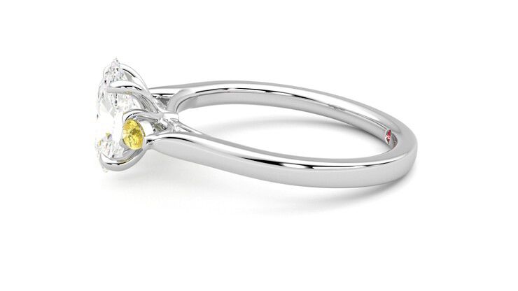 Taylor & Hart Faith Oval Engagement Ring 360 degree image 21