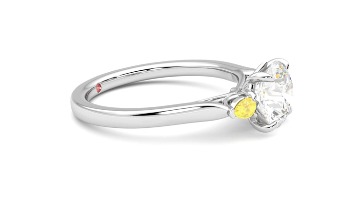 Taylor & Hart Faith Round Engagement Ring 360 degree image 8