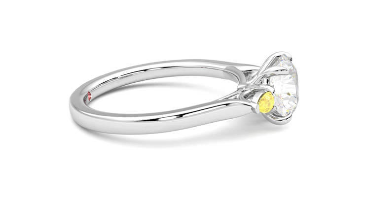 Taylor & Hart Faith Round Engagement Ring 360 degree image 9
