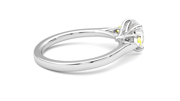 Taylor & Hart Faith Round Engagement Ring 360 degree image 11