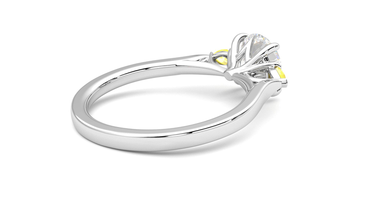 Taylor & Hart Faith Round Engagement Ring 360 degree image 12