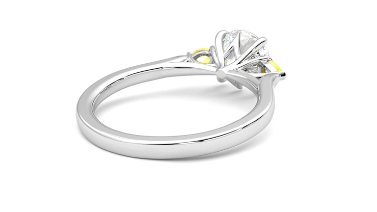 Taylor & Hart Faith Round Engagement Ring 360 degree image 13