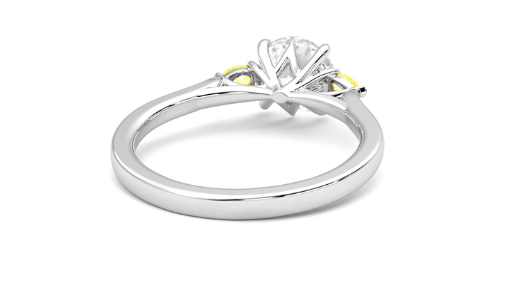 Taylor & Hart Faith Round Engagement Ring 360 degree image 14