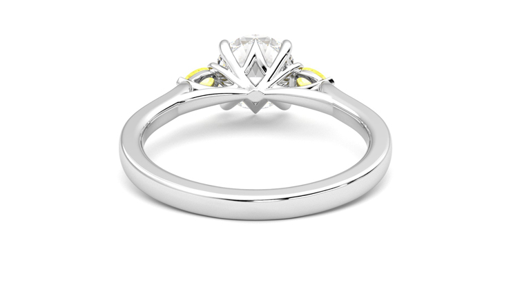Taylor & Hart Faith Round Engagement Ring 360 degree image 15
