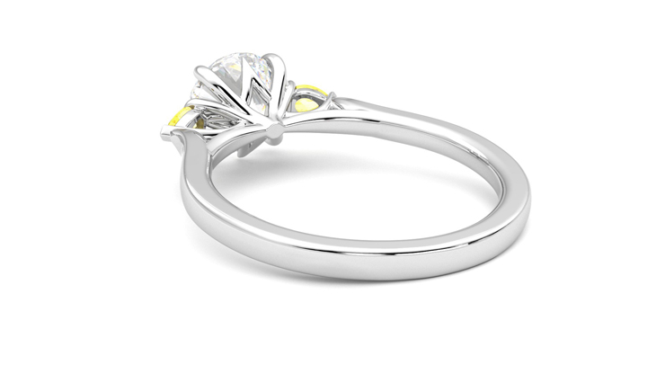 Taylor & Hart Faith Round Engagement Ring 360 degree image 17