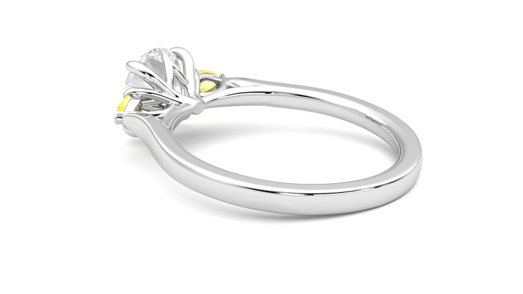 Taylor & Hart Faith Round Engagement Ring 360 degree image 18