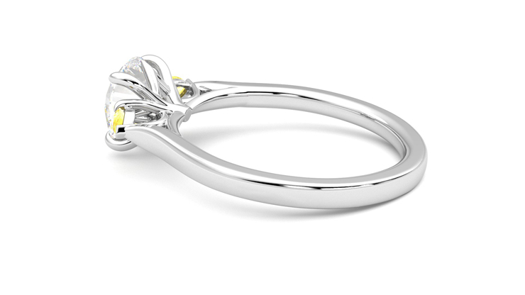 Taylor & Hart Faith Round Engagement Ring 360 degree image 19
