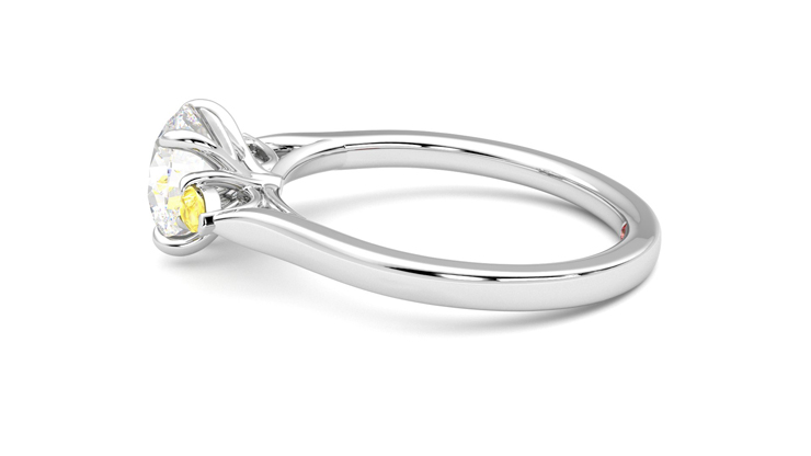 Taylor & Hart Faith Round Engagement Ring 360 degree image 20