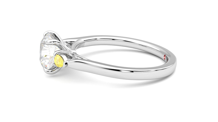 Taylor & Hart Faith Round Engagement Ring 360 degree image 21