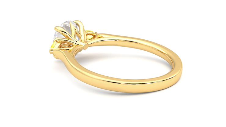 Taylor & Hart Faith Round Engagement Ring 360 degree image 18