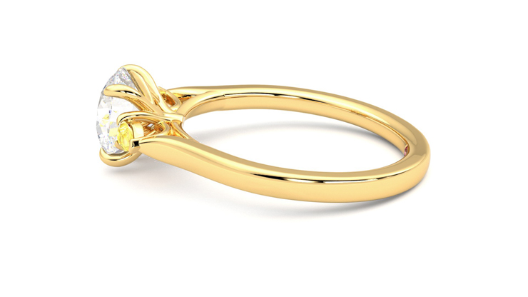 Taylor & Hart Faith Round Engagement Ring 360 degree image 20