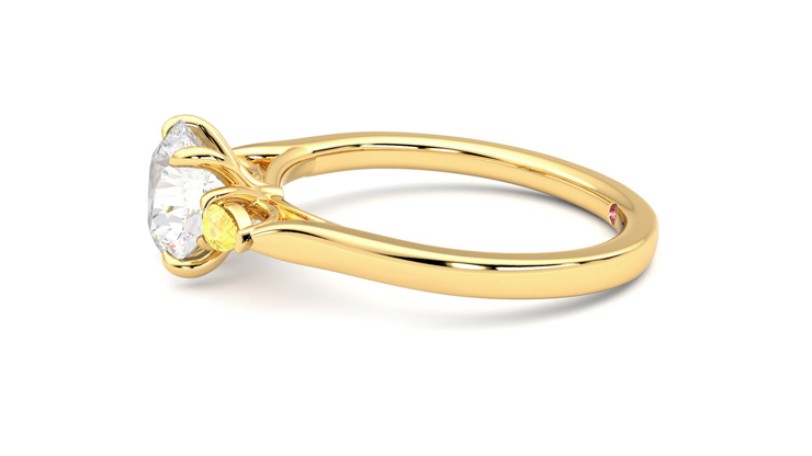 Taylor & Hart Faith Round Engagement Ring 360 degree image 21