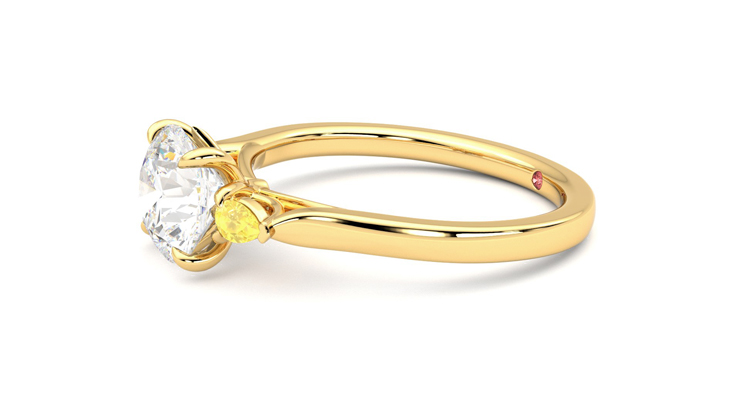 Taylor & Hart Faith Round Engagement Ring 360 degree image 22