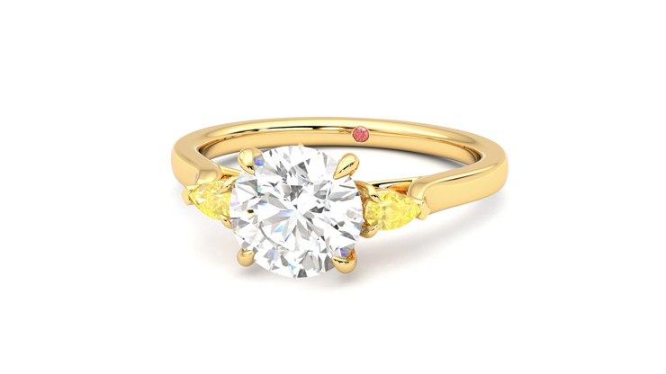 Taylor & Hart Faith Round Engagement Ring 360 degree image 27