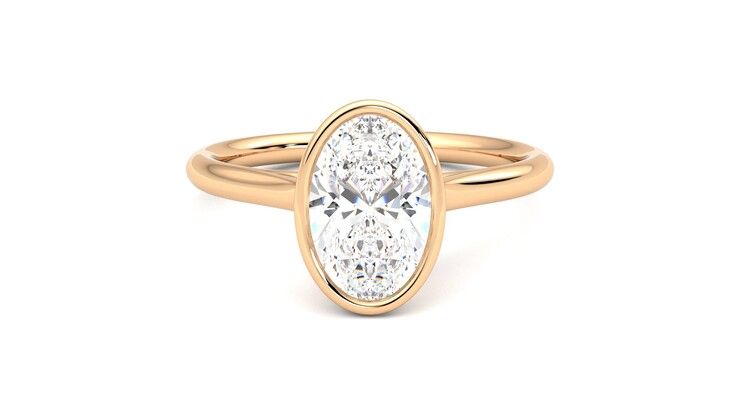Taylor & Hart Finch Oval Engagement Ring 360 degree image 0