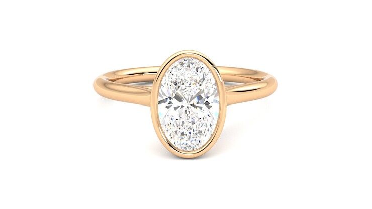Taylor & Hart Finch Oval Engagement Ring 360 degree image 1