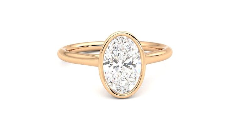 Taylor & Hart Finch Oval Engagement Ring 360 degree image 2