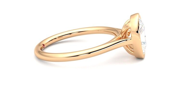 Taylor & Hart Finch Oval Engagement Ring 360 degree image 9