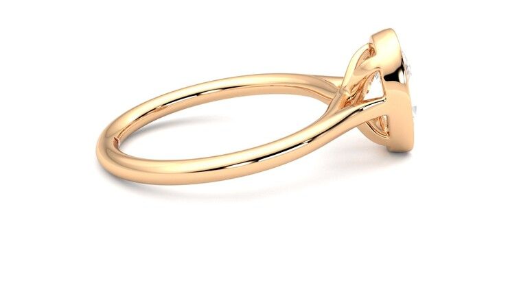 Taylor & Hart Finch Oval Engagement Ring 360 degree image 10