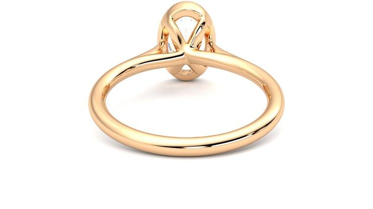 Taylor & Hart Finch Oval Engagement Ring 360 degree image 15