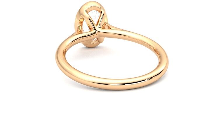 Taylor & Hart Finch Oval Engagement Ring 360 degree image 16