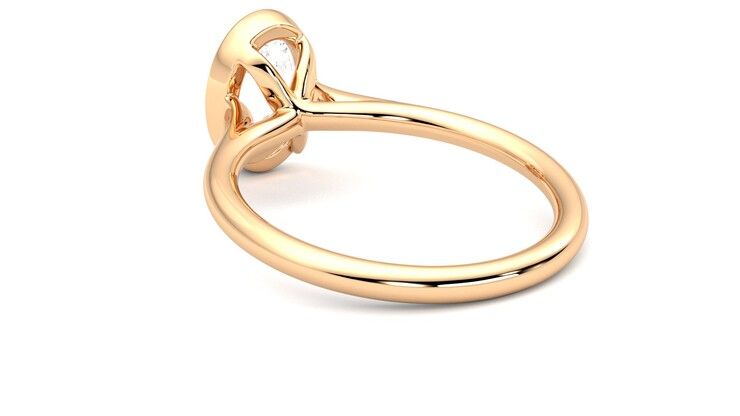 Taylor & Hart Finch Oval Engagement Ring 360 degree image 17
