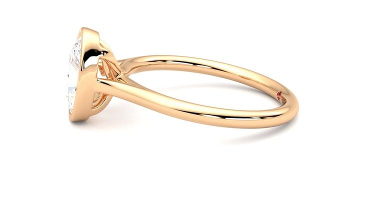 Taylor & Hart Finch Oval Engagement Ring 360 degree image 21