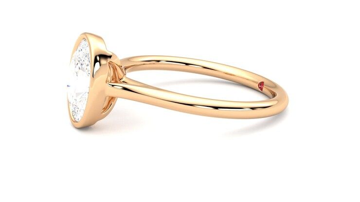 Taylor & Hart Finch Oval Engagement Ring 360 degree image 22