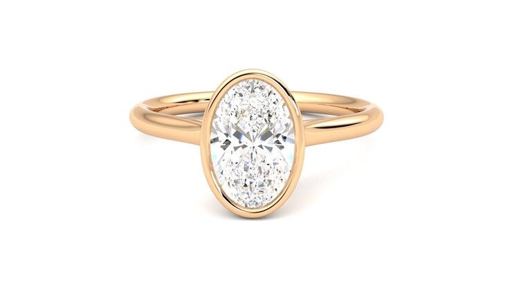 Taylor & Hart Finch Oval Engagement Ring 360 degree image 29