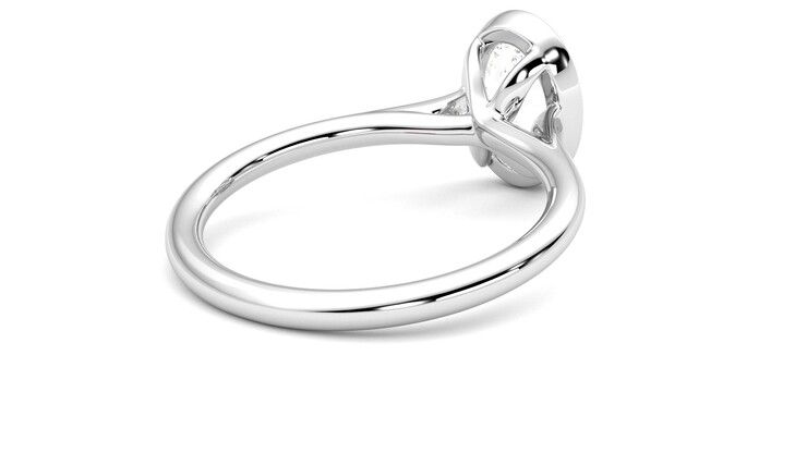 Taylor & Hart Finch Oval Engagement Ring 360 degree image 13