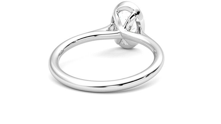 Taylor & Hart Finch Oval Engagement Ring 360 degree image 14