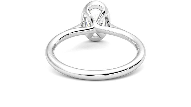 Taylor & Hart Finch Oval Engagement Ring 360 degree image 15