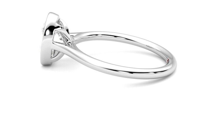 Taylor & Hart Finch Oval Engagement Ring 360 degree image 20