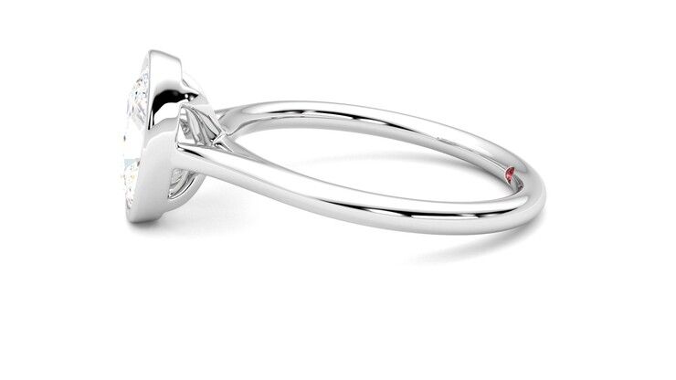 Taylor & Hart Finch Oval Engagement Ring 360 degree image 21