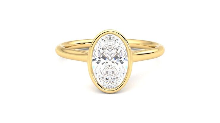 Taylor & Hart Finch Oval Engagement Ring 360 degree image 0