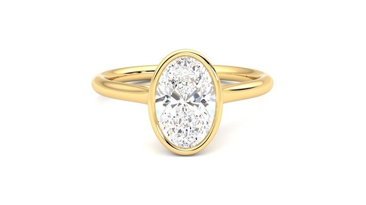 Taylor & Hart Finch Oval Engagement Ring 360 degree image 1