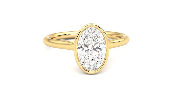 Taylor & Hart Finch Oval Engagement Ring 360 degree image 2