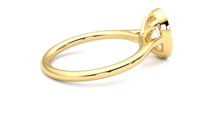 Taylor & Hart Finch Oval Engagement Ring 360 degree image 11